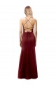 Stretch Crepe Mermaid Long Sleeveless Criss Cross Back Formal Evening Gown / Prom Dress / Bridesmaid Dress Sheffield