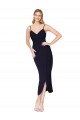 Stretch Crepe Mermaid Knee Length Sleeveless V-Back Formal Dress / Bridesmaid Dress Sheffield