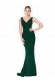 Stretch Crepe Mermaid Long Sleeveless Midnight Green Formal Evening Gown / Prom Dress / Bridesmaid Dress Sheffield