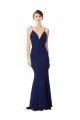 Stretch Crepe Mermaid Long Sleeveless Open Back Formal Dress / Bridesmaid Dress Sheffield