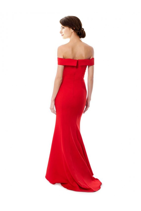 Stretch Crepe Mermaid Long Sleeveless Formal Evening Dress / Prom Dress / Bridesmaid Dress Sheffield