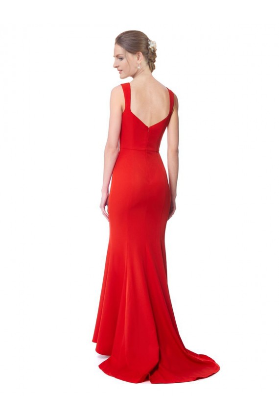 Stretch Crepe Mermaid Long Red Formal Evening Gown / Prom Dress / Bridesmaid Dress Sheffield