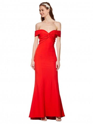 Stretch Crepe Mermaid Long Sleeveless Bridesmaid Dress / Formal Dress Sheffield