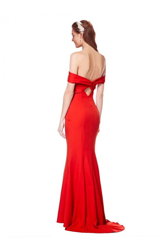Stretch Crepe Mermaid Long Sleeveless Bridesmaid Dress / Formal Dress Sheffield