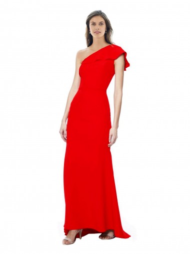 Stretch Crepe Mermaid Long Sleeveless Party Dress / Bridesmaid Dress Sheffield