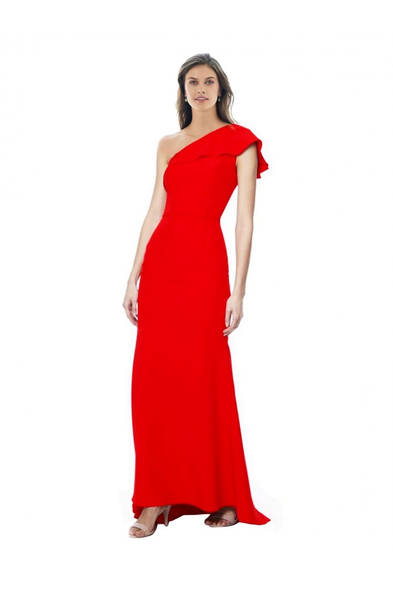Stretch Crepe Mermaid Long Sleeveless Party Dress / Bridesmaid Dress Sheffield