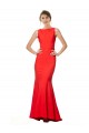 Stretch Crepe Mermaid Long Sleeveless Open Back Bridesmaid Dress / Evening Gowns Sheffield