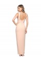 Stretch Crepe Sheath Long Sleeveless Square Neck Prom Dresses Sheffield