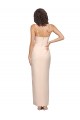 Stretch Crepe Sheath Long Sleeveless Low Back Semi Formal Evening Dress / Prom Dress / Bridesmaid Dress Sheffield