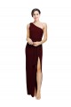 Stretch Crepe Sheath Long Sleeveless Black Tie Evening Gown / Prom Dress / Bridesmaid Dress Sheffield