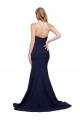 Stretch Crepe A-Line Sweep Train Sleeveless Low Back Formal Evening Gown / Prom Dress / Bridesmaid Dress Sheffield