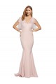 Stretch Crepe & Tulle Sheath Long Sleeveless Low Back Formal Dress / Bridesmaid Dress Sheffield