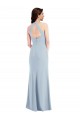 Stretch Crepe A-Line Long Sleeveless Halter Neck Open Back Prom Dresses Sheffield