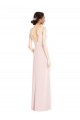 Stretch Crepe A-Line Long Sleeveless Low Back Black Tie Evening Gown / Prom Dress / Bridesmaid Dress Sheffield