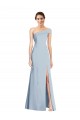 Stretch Crepe Trumpet Trumpet Sleeveless Light Sky Blue Formal Evening Gown / Prom Dress / Bridesmaid Dress Sheffield