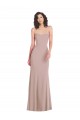 Stretch Crepe Mermaid Long Sleeveless Dusty Pink Formal Dress / Bridesmaid Dress Sheffield