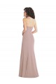 Stretch Crepe Mermaid Long Sleeveless Dusty Pink Formal Dress / Bridesmaid Dress Sheffield