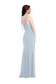 Stretch Crepe Trumpet Long Sleeveless Low Back Bridesmaid Dress / Formal Dress Sheffield