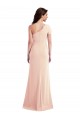 Stretch Crepe Trumpet Long Cap Sleeves Nude Prom Dresses Sheffield