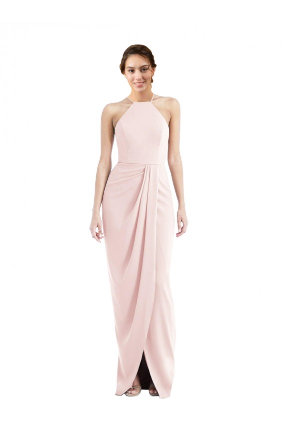 Stretch Crepe Long Sleeveless Semi Formal Evening Dress / Prom Dress / Bridesmaid Dress Sheffield