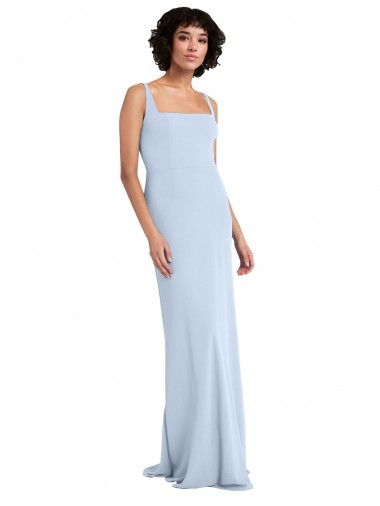 Stretch Crepe Long Sleeveless Prom Dress / Bridesmaid Dress Sheffield