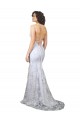Stretch Crepe & Sequin Tulle Mermaid Long Sleeveless Backless Formal Evening Gown / Prom Dress / Bridesmaid Dress Sheffield