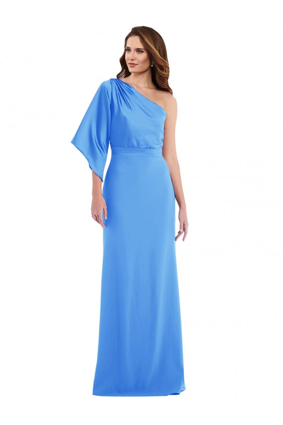Stretch Crepe Trumpet Long Bell Sleeves Semi Formal Evening Dress / Prom Dress / Bridesmaid Dress Sheffield