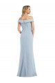 Stretch Crepe Trumpet Long Light Sky Blue Semi Formal Evening Dress / Prom Dress / Bridesmaid Dress Sheffield
