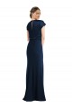 Stretch Crepe Trumpet Long Cap Sleeves Keyhole Back Formal Evening Gown / Prom Dress / Bridesmaid Dress Sheffield
