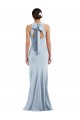 Stretch Crepe Trumpet Long Sleeveless Open Back Formal Evening Gown / Prom Dress / Bridesmaid Dress Sheffield
