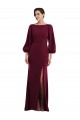 Stretch Crepe Trumpet Long Long Sleeves Open Back Formal Evening Gown / Prom Dress / Bridesmaid Dress Sheffield