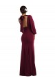 Stretch Crepe Trumpet Long Long Sleeves Open Back Formal Evening Gown / Prom Dress / Bridesmaid Dress Sheffield
