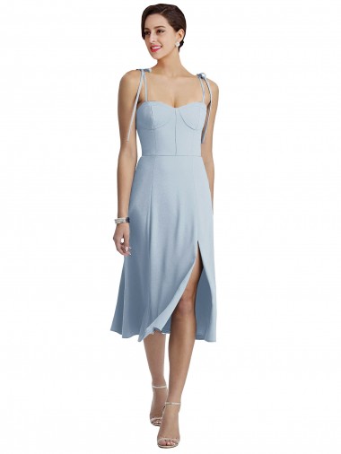 Stretch Crepe A-Line Midi Length Sleeveless Evening Gown / Prom Dress / Bridesmaid Dress Sheffield