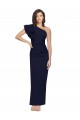 Stretch Crepe Sheath Sheath Sleeveless Dark Navy Formal Evening Gown / Prom Dress / Bridesmaid Dress Sheffield