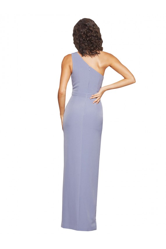 Stretch Crepe Sheath Long Sleeveless Side Slit Prom Dresses Sheffield