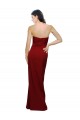 Stretch Crepe Sheath Long Sleeveless Low Back Bridesmaid Dress / Evening Dress Sheffield