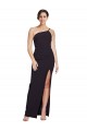 Stretch Crepe Sheath Sheath Sleeveless Black Formal Evening Gown / Prom Dress / Bridesmaid Dress Sheffield