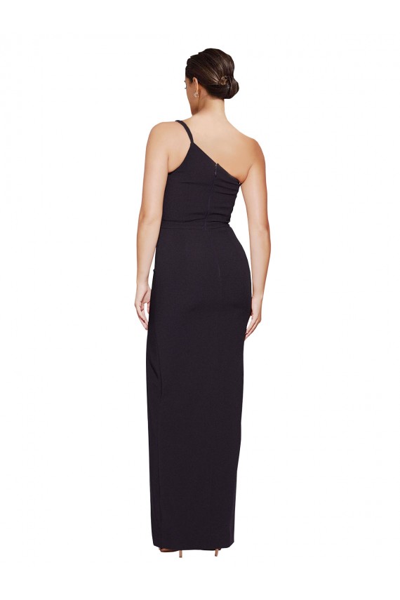 Stretch Crepe Sheath Sheath Sleeveless Black Formal Evening Gown / Prom Dress / Bridesmaid Dress Sheffield