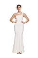 Stretch Crepe Sheath Long Sleeveless Low Back Prom Dresses Sheffield