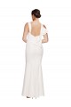 Stretch Crepe Sheath Long Sleeveless Low Back Prom Dresses Sheffield