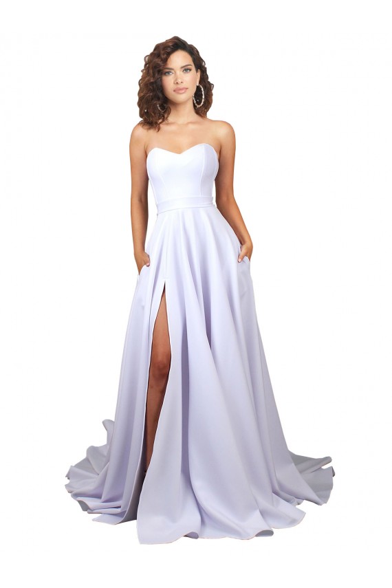 Stretch Crepe A-Line Long Sleeveless Beach Wedding Dress Sheffield