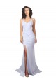 Stretch Crepe Mermaid Long Sleeveless Low Back Beach Wedding Dress Sheffield