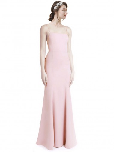 Stretch Crepe Mermaid, Sheath Long Sleeveless Criss Cross Open Back Prom Dress / Bridesmaid Dress Sheffield