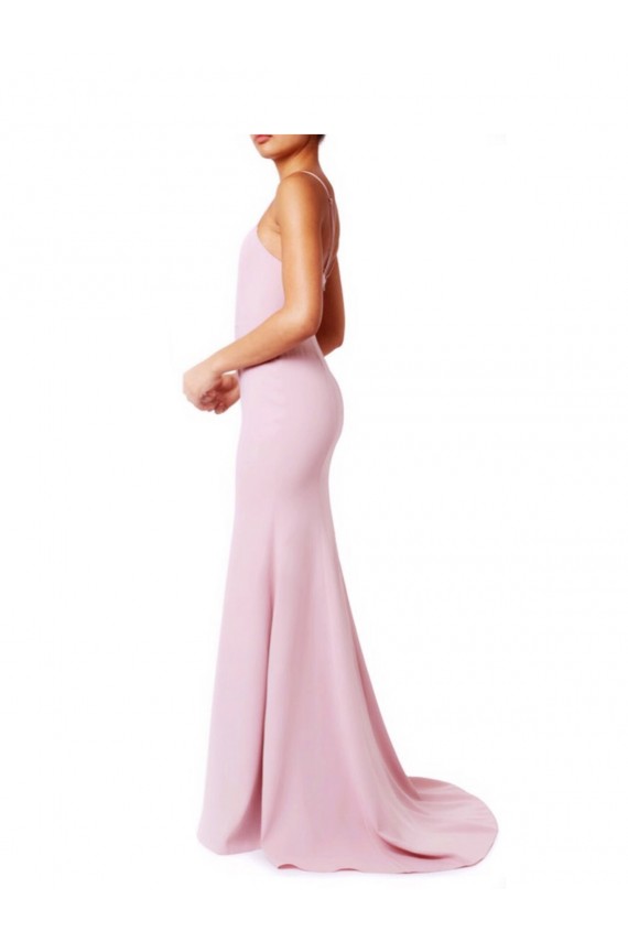 Stretch Crepe Mermaid, Sheath Long Sleeveless Criss Cross Open Back Prom Dress / Bridesmaid Dress Sheffield