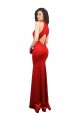 Stretch Satin Mermaid Long Sleeveless Keyhole Back Formal Evening Gown / Prom Dress / Bridesmaid Dress Sheffield