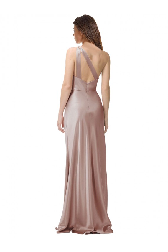 Stretch Satin Sheath Long Sleeveless Open Back Formal Evening Gown / Prom Dress / Bridesmaid Dress Sheffield