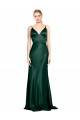 Stretch Satin Sheath Long Sleeveless V-Back Formal Evening Gown / Prom Dress / Bridesmaid Dress Sheffield