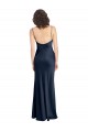 Stretch Satin A-Line Long Sleeveless Open Back Black Tie Evening Gown / Prom Dress / Bridesmaid Dress Sheffield