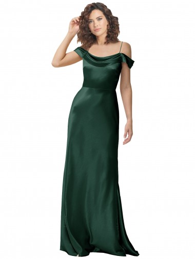 Stretch Satin A-Line Long Sleeveless V-Back Formal Evening Gown / Prom Dress / Bridesmaid Dress Sheffield