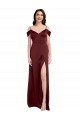 Stretch Satin A-Line Long Sleeveless Formal Dress / Bridesmaid Dress Sheffield